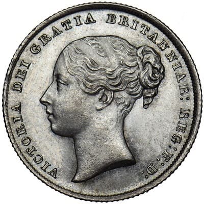 British 1845 Shilling
