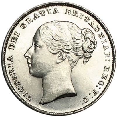 British 1849 Shilling