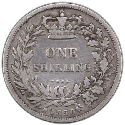 British 1850 Shilling Value