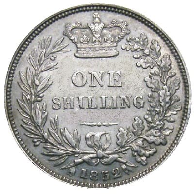 British 1852 Shilling Value