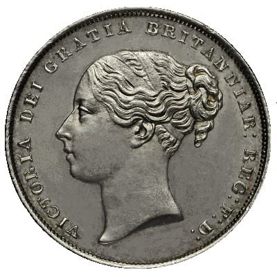 British 1855 Shilling