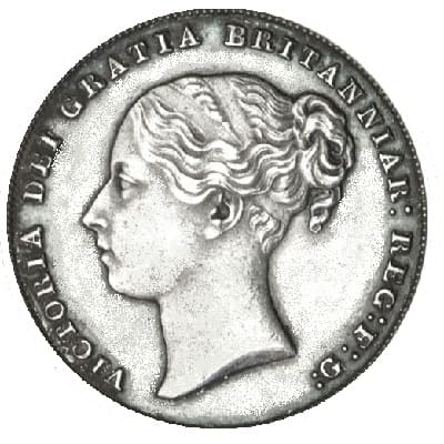 British 1857 Shilling