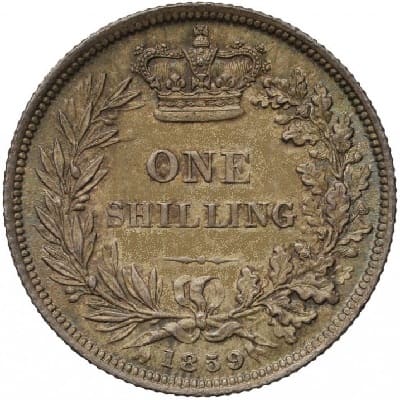 British 1859 Shilling Value