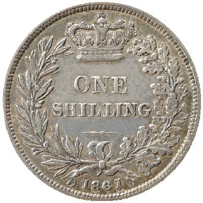 British 1861 Shilling Value