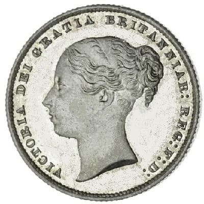 British 1862 Shilling