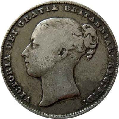 British 1865 Shilling