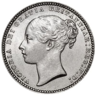 British 1869 Shilling