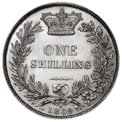 British 1869 Shilling Value