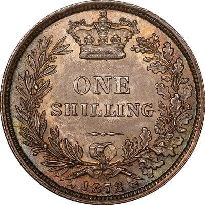 British 1872 Shilling Value