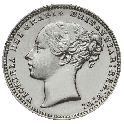 British 1875 Shilling
