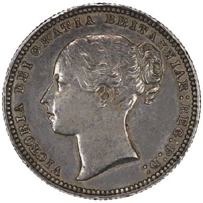 British 1876 Shilling