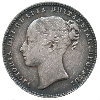 British 1877 Shilling