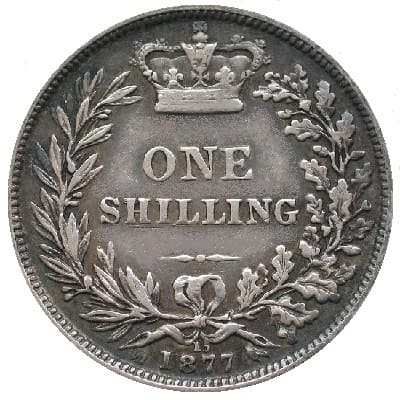 British 1877 Shilling Value