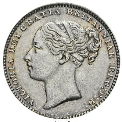 British 1880 Shilling