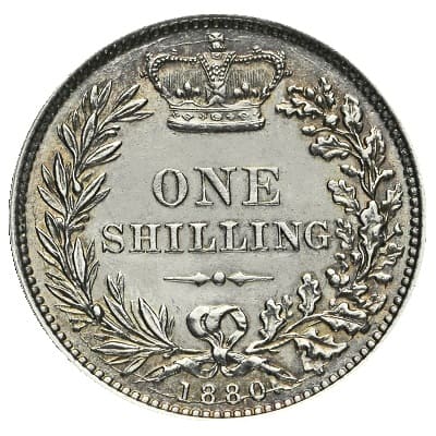 British 1880 Shilling Value