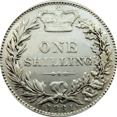 British 1881 Shilling Value