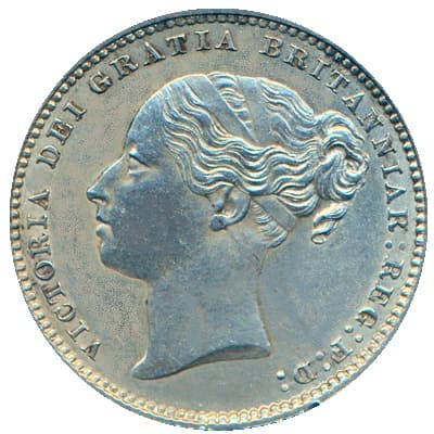 British 1884 Shilling