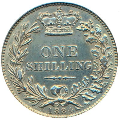 British 1884 Shilling Value