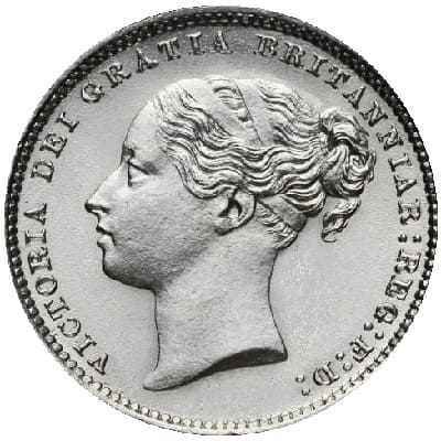 British 1885 Shilling