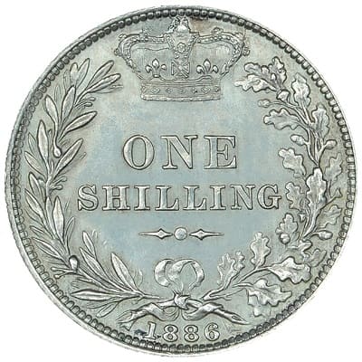 British 1886 Shilling Value