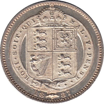 British 1887 Shilling Value