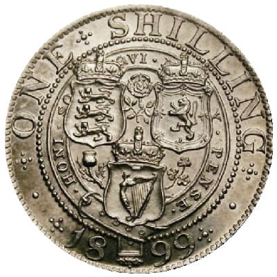 British 1899 Shilling Value
