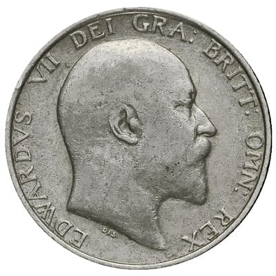 British 1909 Shilling