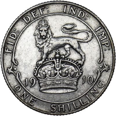 British 1910 Shilling Value