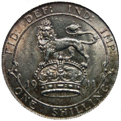 British 1911 Shilling Value