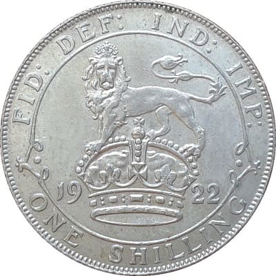 British 1922 Shilling Value