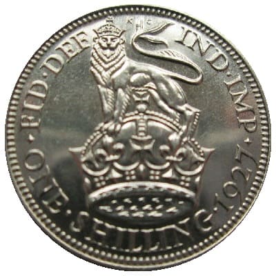 British 1927 Shilling Value