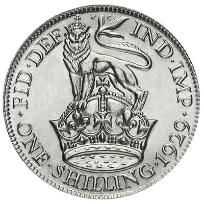 British 1929 Shilling Value