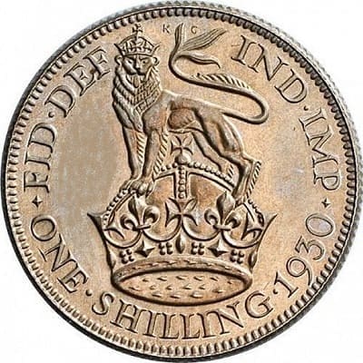 British 1930 Shilling Value