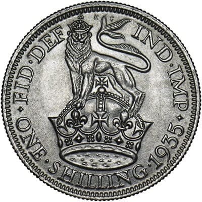 British 1935 Shilling Value