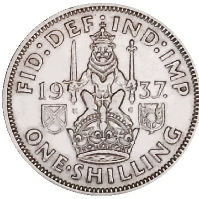 British 1937 Shilling Value