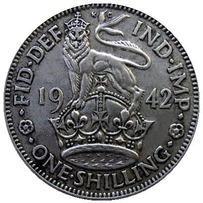 British 1942 Shilling Value