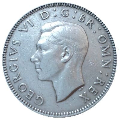 British 1950 Shilling