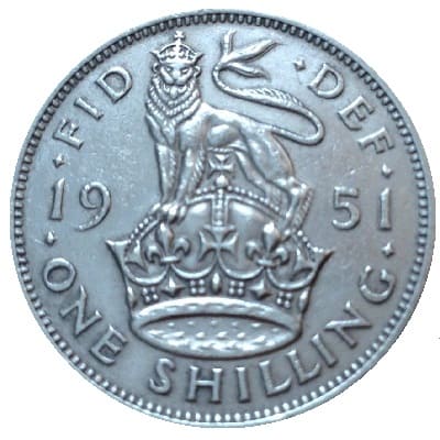 British 1951 Shilling Value