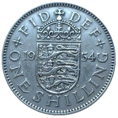 British 1954 Shilling Value