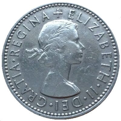British 1955 Shilling