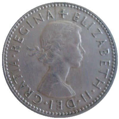 British 1956 Shilling