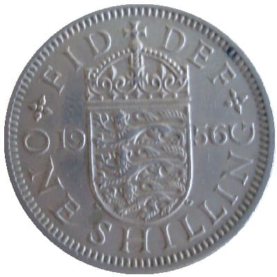 British 1956 Shilling Value