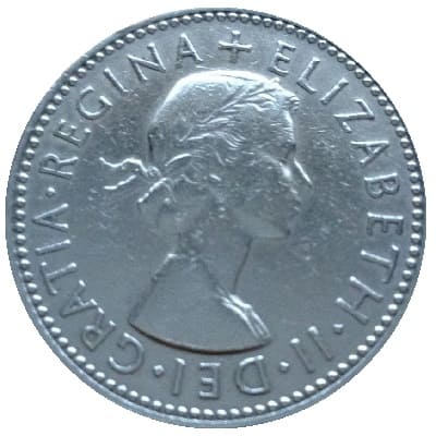 British 1957 Shilling