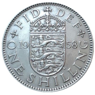 British 1958 Shilling Value