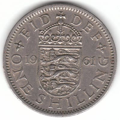 British 1961 Shilling Value