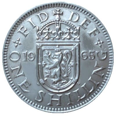British 1965 Shilling Value