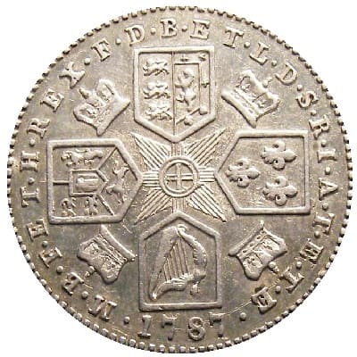 British 1787 Sixpence Value