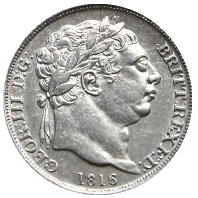 British 1816 Sixpence