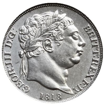 British 1818 Sixpence