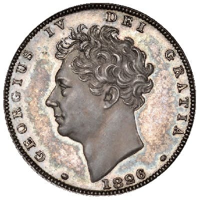British 1826 Sixpence